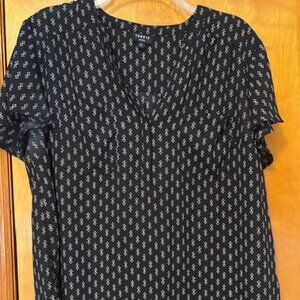 Torrid Harper Studio Crepe de Chine Flutter Sleeve Blouse